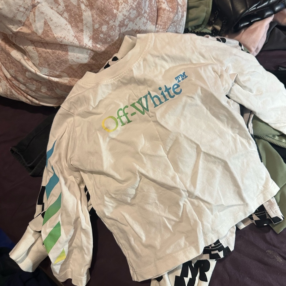 Off-White White Long Sleeve Tee